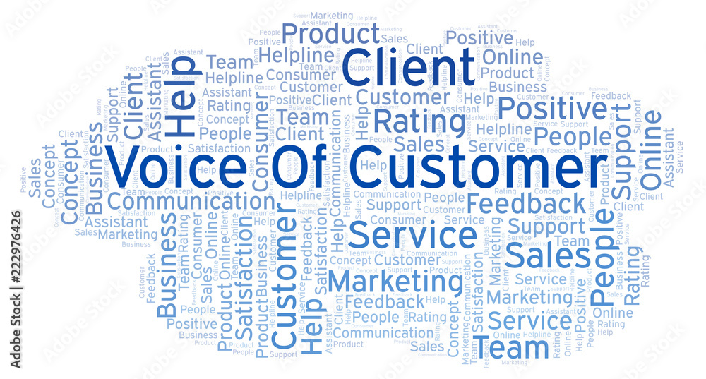Voice Of Customer word cloud. Voice Of Customer word cloud.