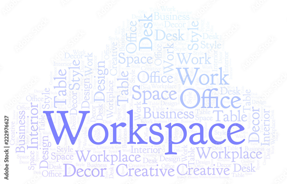 Workspace word cloud.