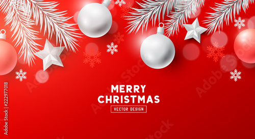 Festive Christmas Banner Background