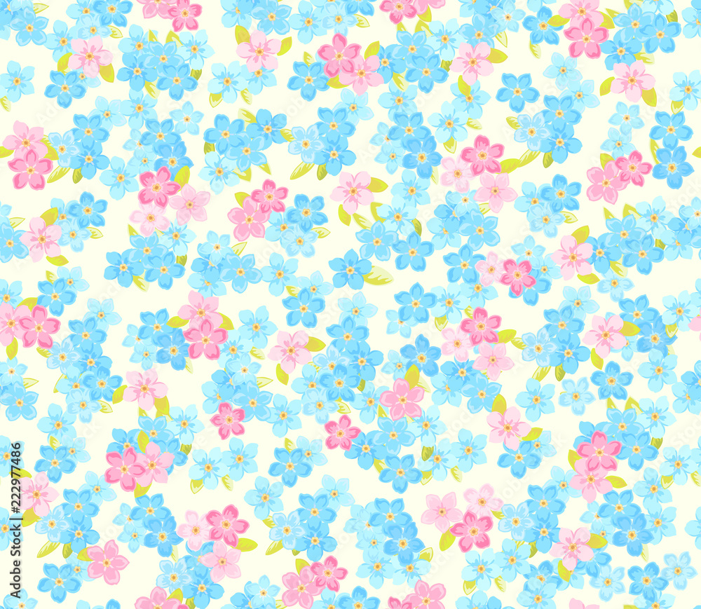 Seamless flower colour pattern. Floral background Seamless flower colour pattern. Floral background