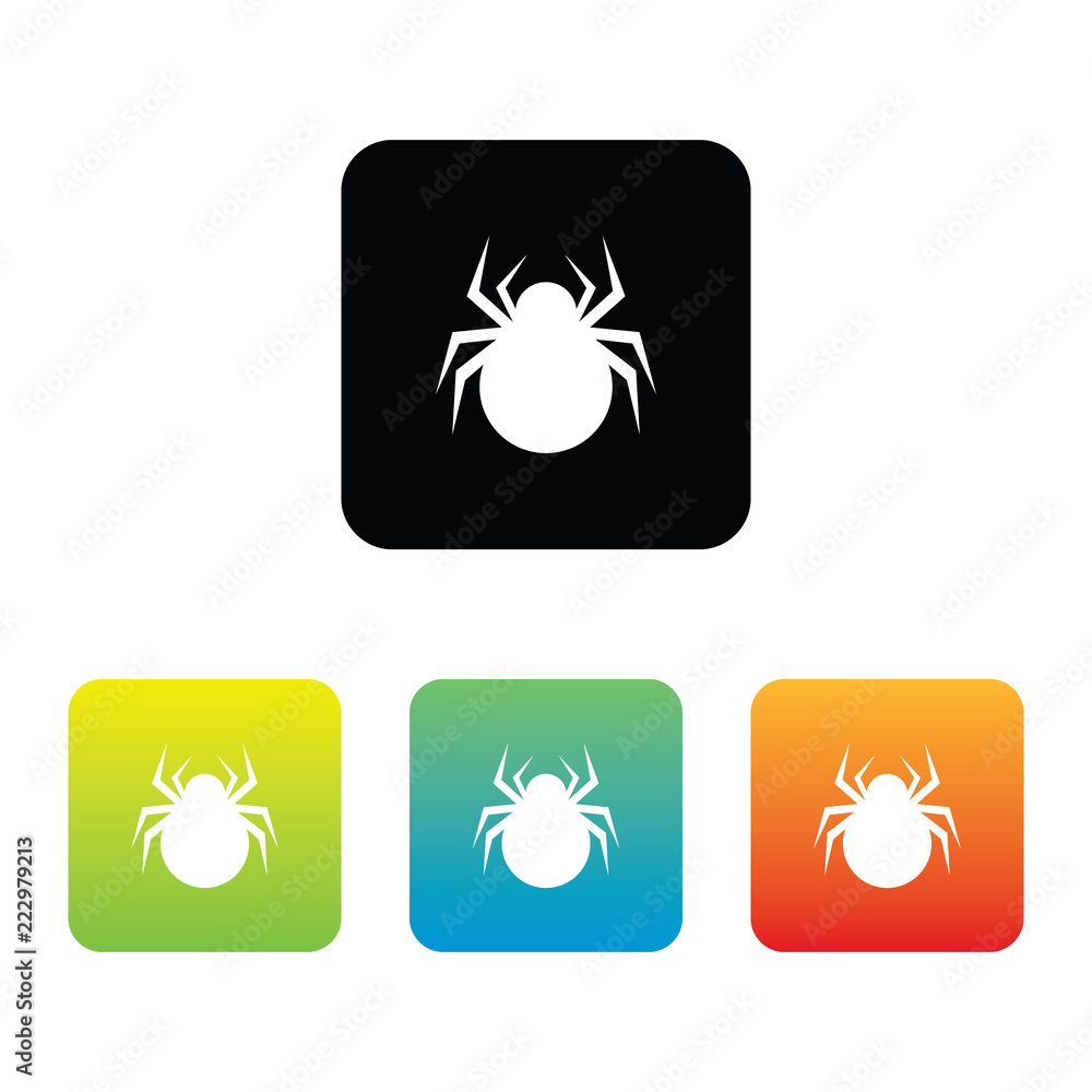 Colorful Spider Icons
