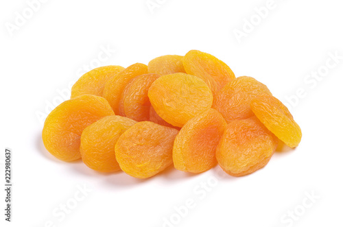 Heap of dried apricots