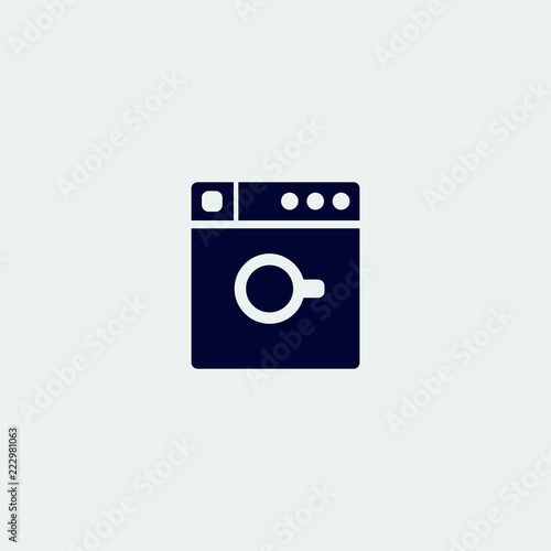 mashing machine icon, vector illustration. flat icon