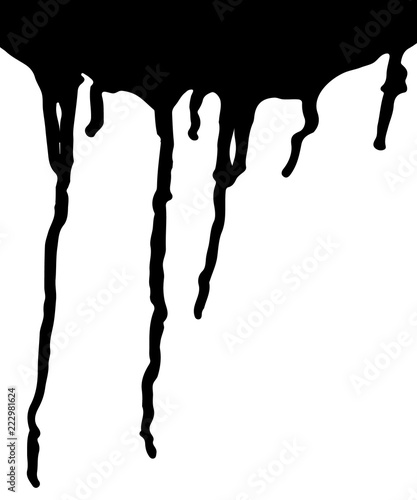 Paint drips. Vector illustration.