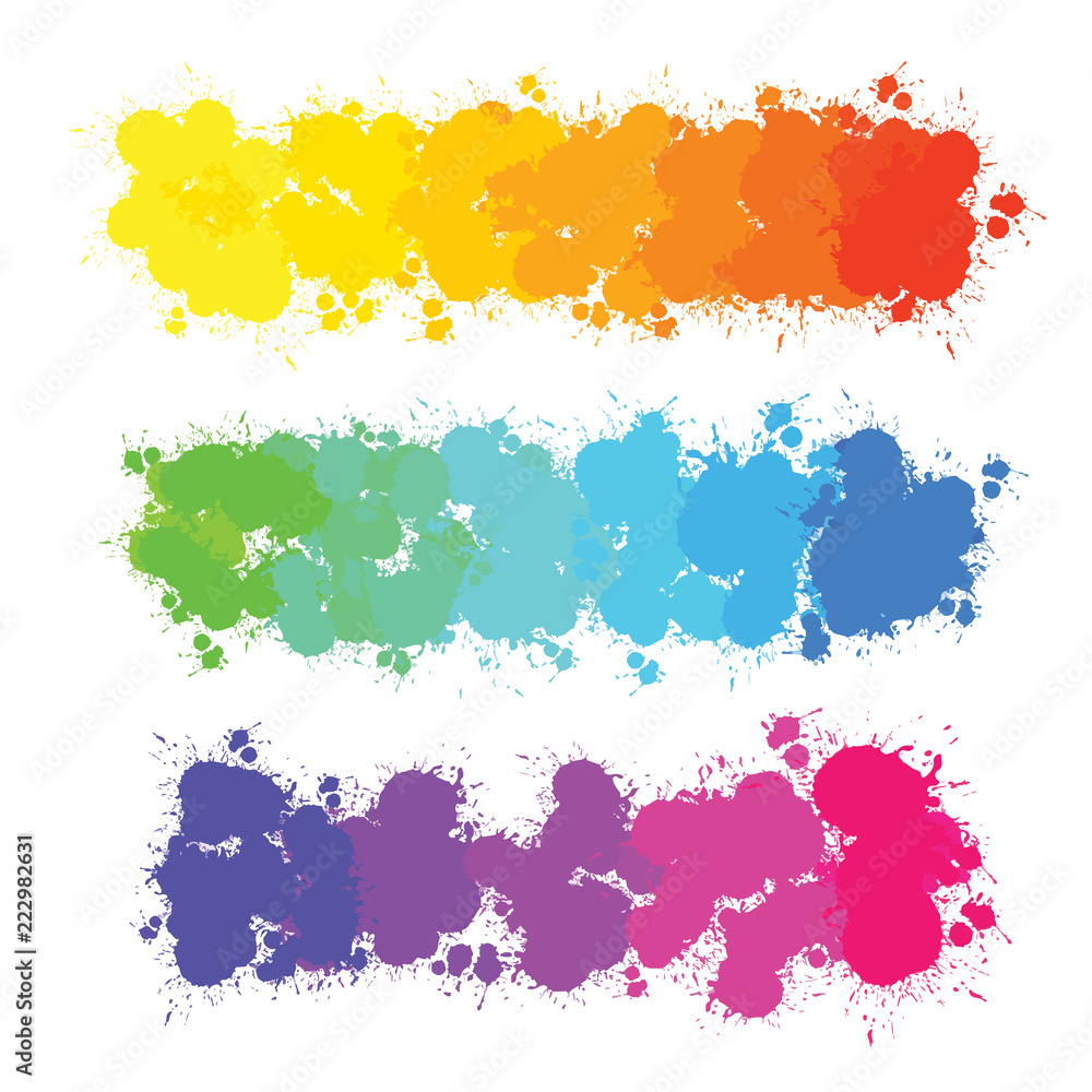 colorful color splashes gradients