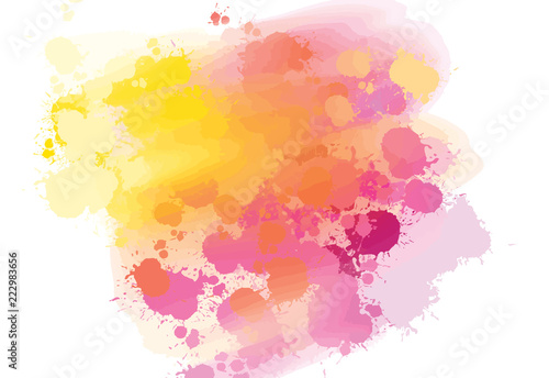 hand-drawn colors splashes background
