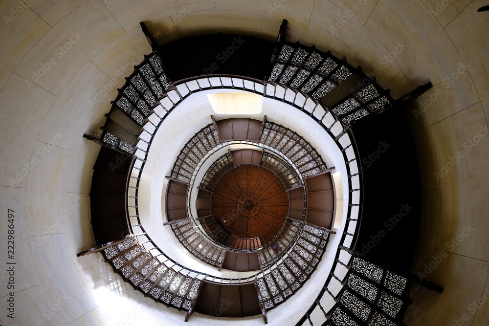 round stairs