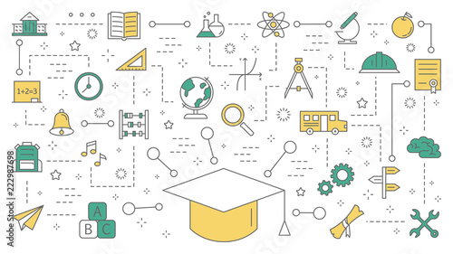 Education concept. Idea of learning and knowledge