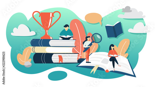 Open education concept. Getting education in the internet