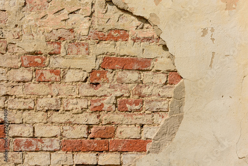 texture of old peeling plaster