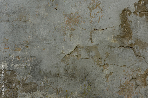 texture of old peeling blue plaster