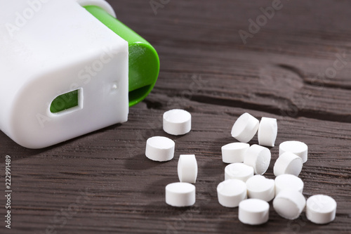 Картината върху платно Stevia Sweetener Pills - Stevia rebaudiana