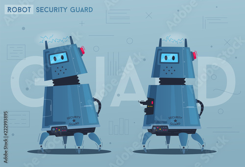 Robot character. Technology, future. Cartoon vector illustration