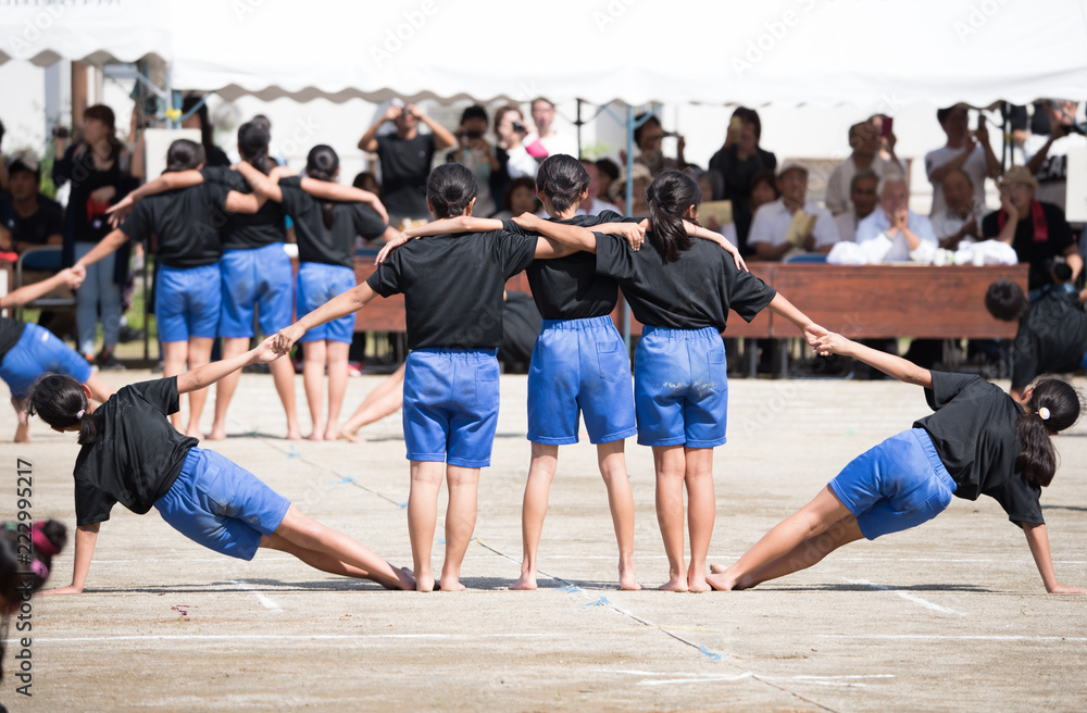 運動会の組体操 Stock 写真 Adobe Stock