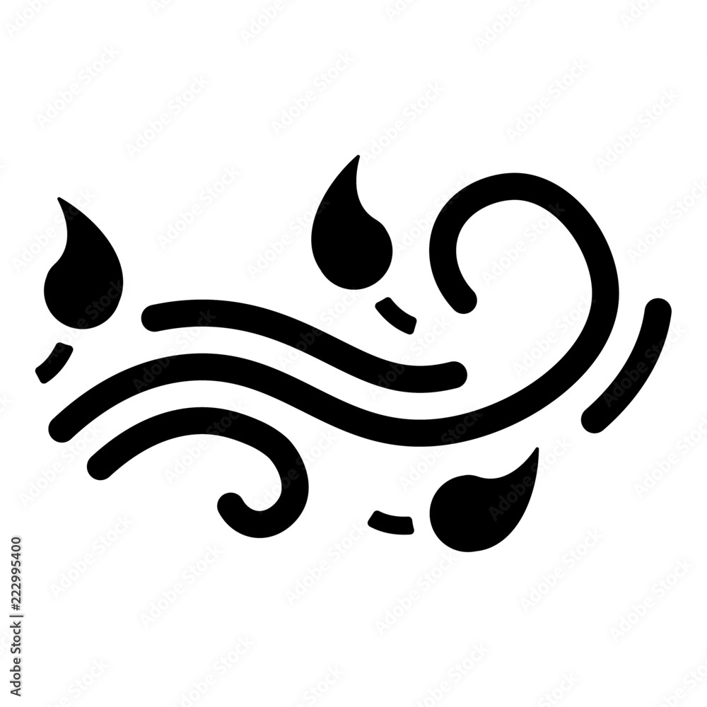 Naklejka premium Icon - Herbstwind