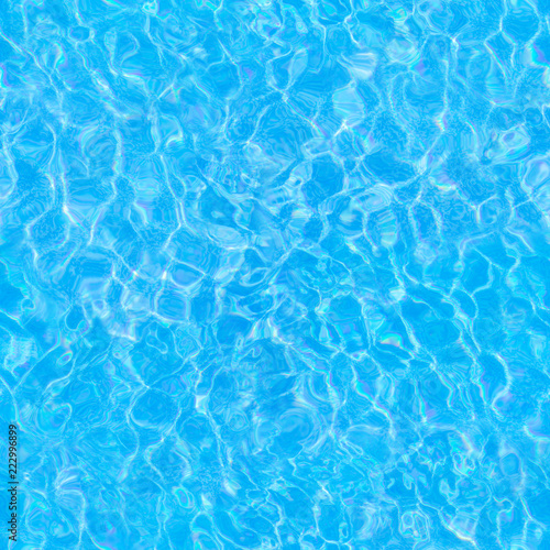 Repeating summer pattern of photographed, living water surfaces in a pool, with the emphasis on light refraction where you can see the sprinkled ground moving along with the waves