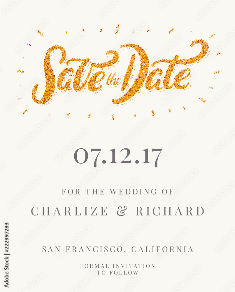 Save the date.