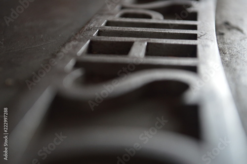 Metal Typographic Sculpture
