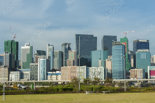 Skyline of midtown of Hong Kong city © leeyiutung