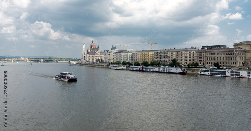 View of Danube river Budapest - Hungary