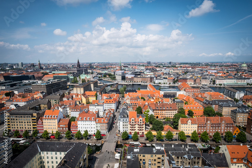 Sticker Copenhagen Denmark from above