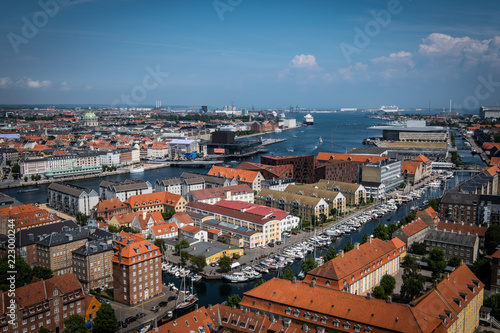 Copenhagen Denmark from above