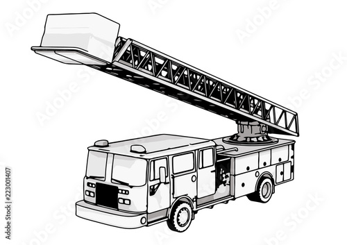 fire engine vector