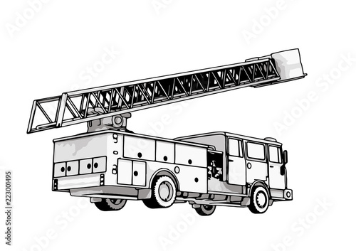 fire engine vector