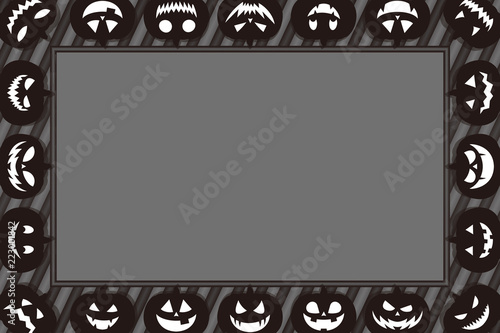 背景素材,グリーティングカード,フォトフレーム,ハロウィン,お化けかぼちゃ,ランタン,仮装パーティー