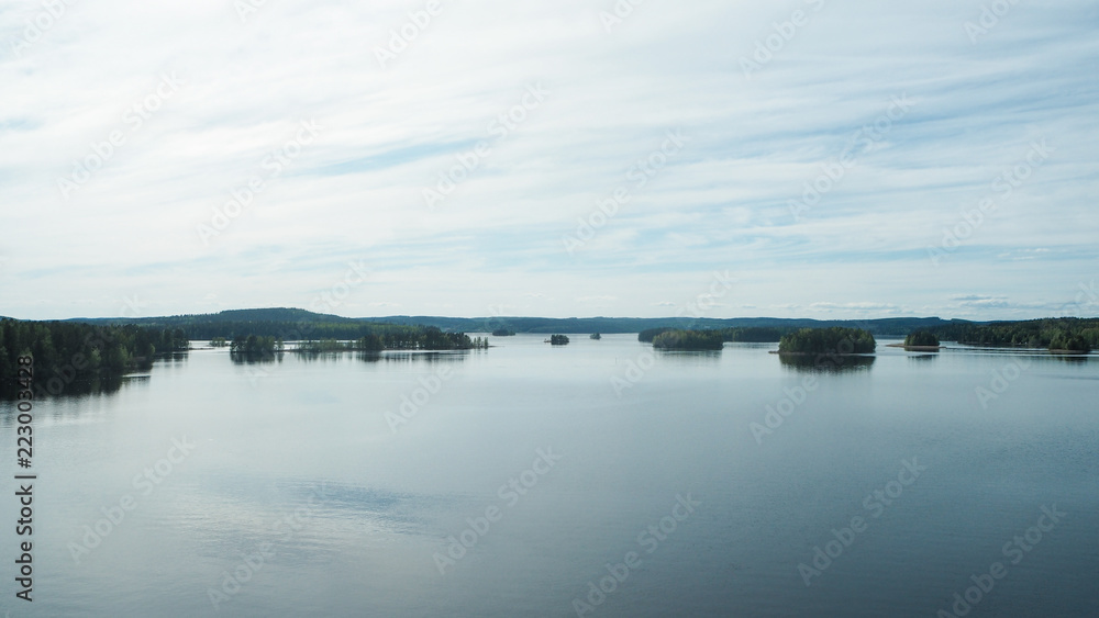 view at beautiful päijänne lake