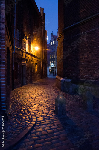 Narrow night street