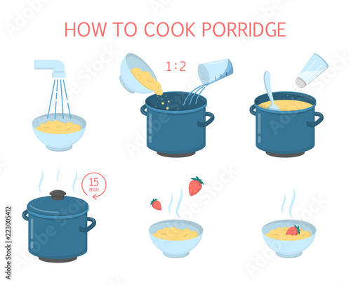 How to cook tasty delicious porridge instruction