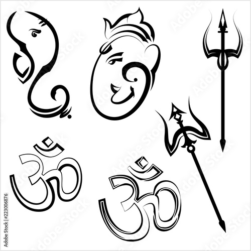 Ganesha The Lord Of Wisdom, Aum Trident Various Design Collection