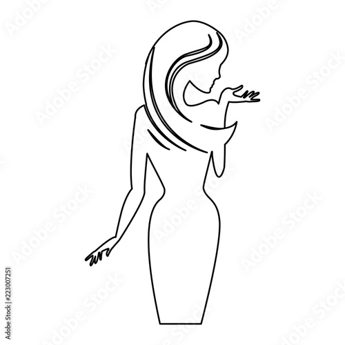Woman pink body
