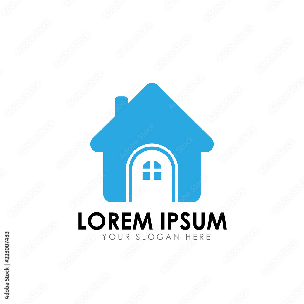 home care logo design template. home vector icon