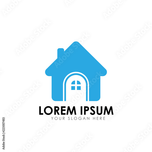 home care logo design template. home vector icon