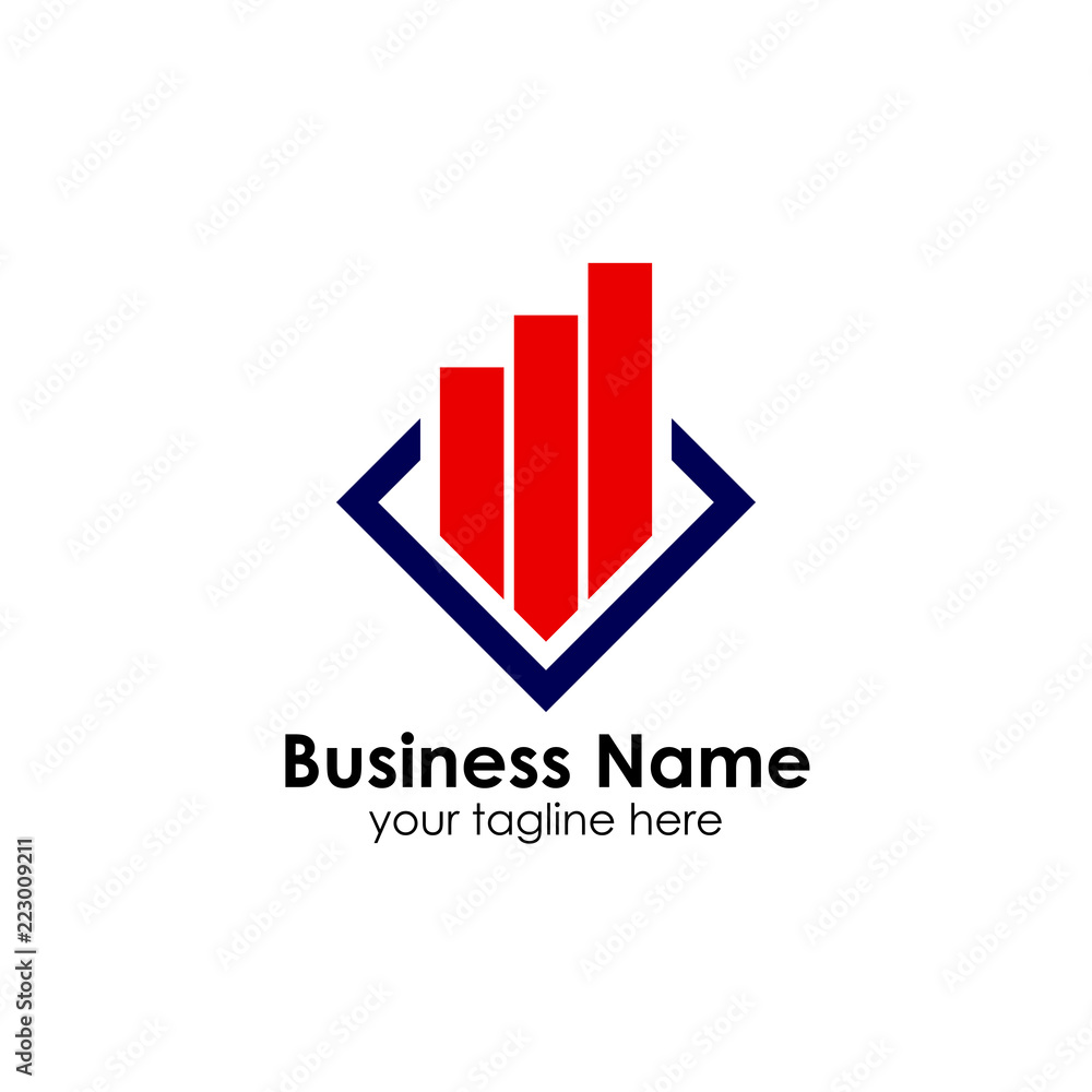 Finance logo template. accounting logo template. charts icon Finance logo template. accounting logo template. charts icon