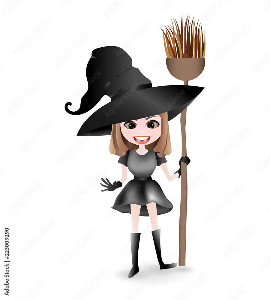 Cute young witch