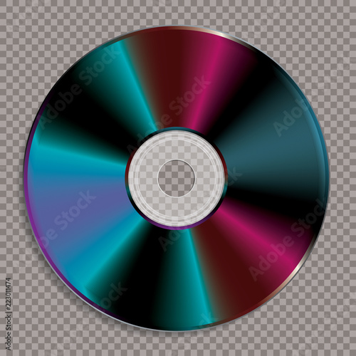 blank colorful CD