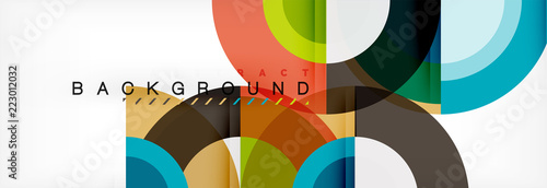 Vector circular abstract background