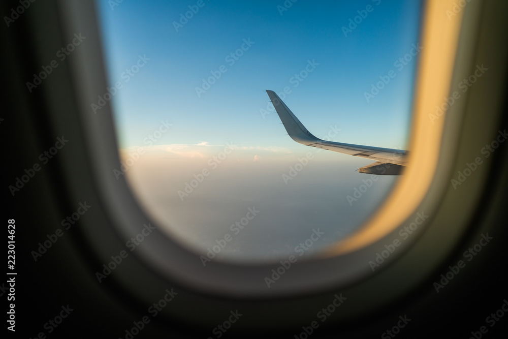 Travel by plane and look out the window Travel by plane and look out the window