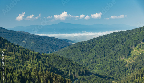 mountain view in the inner Eastern Carpathians, Romania