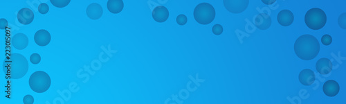 Website element with blue bubbles for page design with modern background div. Contemporary design.