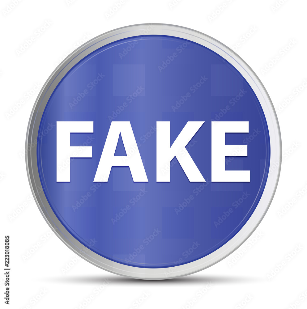 Fake blue round button Fake blue round button