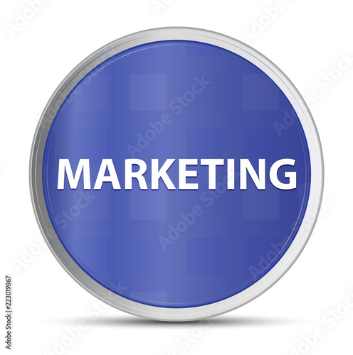 Marketing blue round button