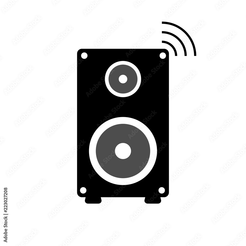 Speakers isolated on white background, vector illustration Speakers isolated on white background, vector illustration