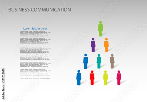 Vector Business communication plan