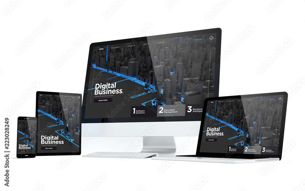 Foto mobility devices digital business modern responsive design