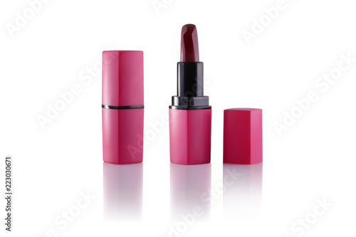 Realistic lipstick mockup set. Vector 3d pink red purple color pomade tube. Beauty fashion women accessory. Sexy elegant glamour face makeup cosmetics. Girl lip kiss product, isolated illustration.