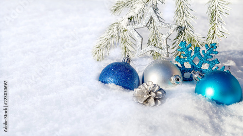 An image with Christmas ornaments.